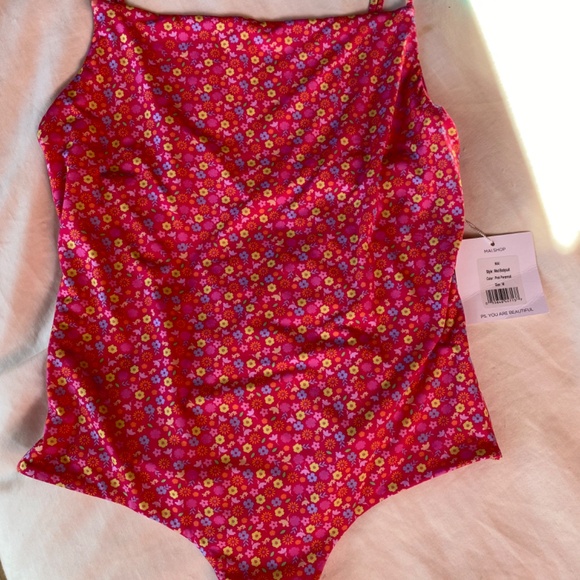 Mai Swim Mod Bodysuit pink perennial size medium - Picture 8 of 8